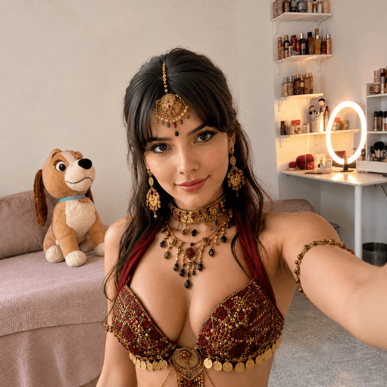 Sia Noorie in traditional jewellery — festive campaign look